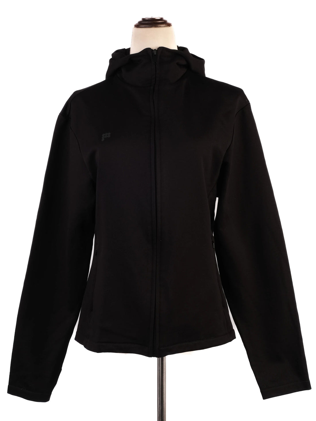 Excellent Pangaia Black Hooded Jacket Cotton Medium Size M