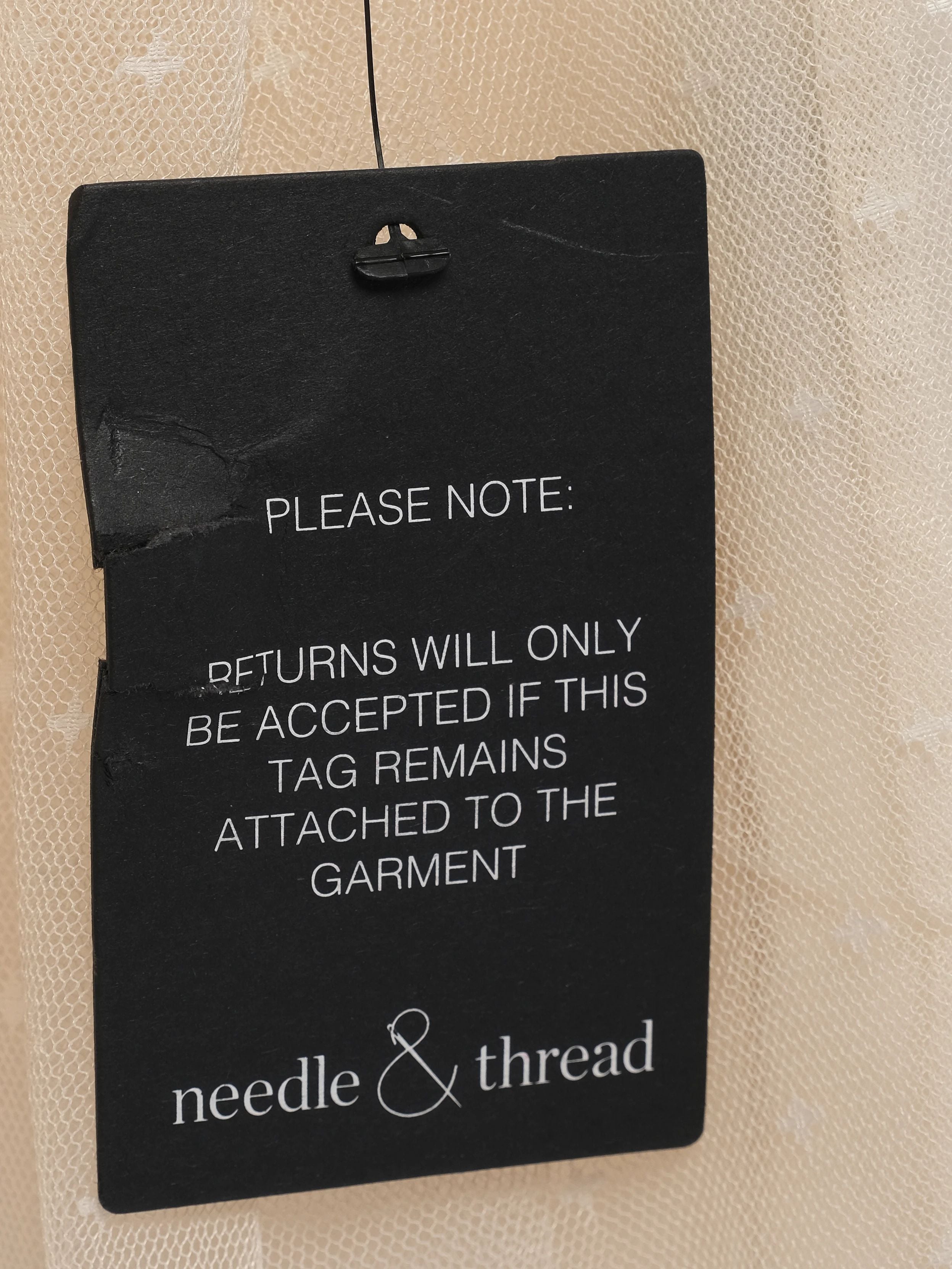 Excellent needle&amp;thread White Floral Lace Dress Size M