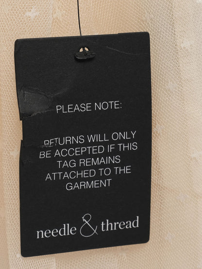 Excellent needle&amp;thread White Floral Lace Dress Size M