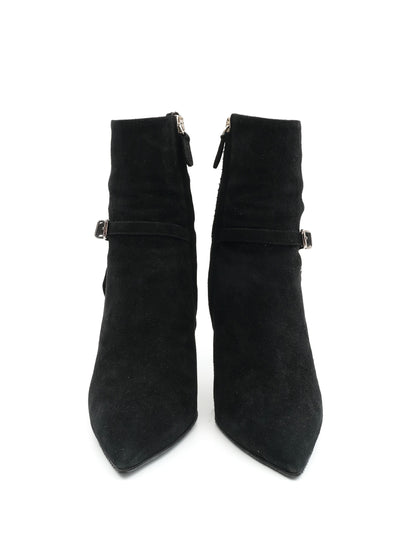 NEW Barbara Bui Black Genuine Suede Ankle Boot Size 37.5