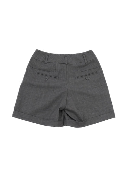 Excellent Weekend MaxMara Gray Wool Shorts Size S