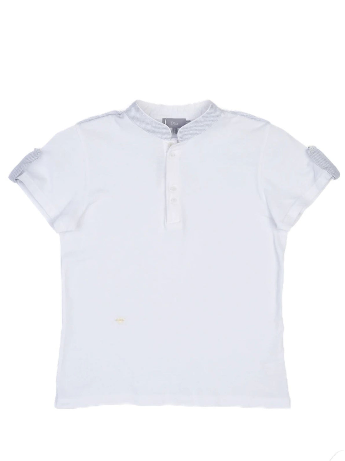 Excellent Dior White Cotton Shirt Size 10 for Kids with Button Details
