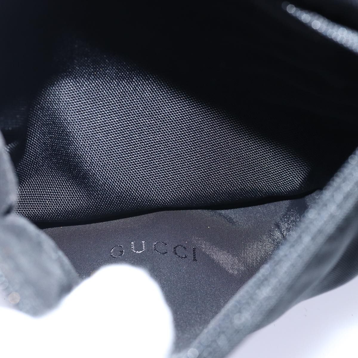Gucci Backpack Nylon Leather Black