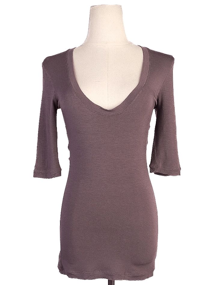 Excellent Patrizia Pepe Purple Viscose Long Sleeve Shirt Size S