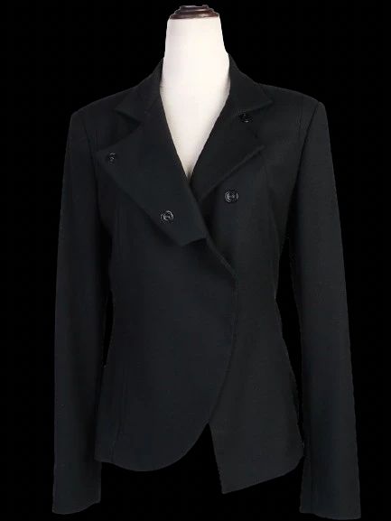 Excellent Malloni Black Viscose Blazer Jacket for Women