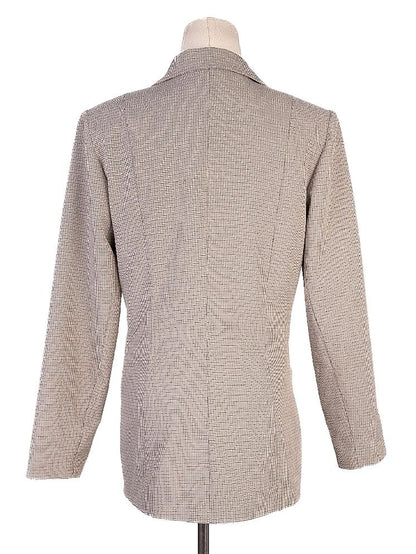 Average Love Moschino Orange Checked Two-Piece Suit Size S