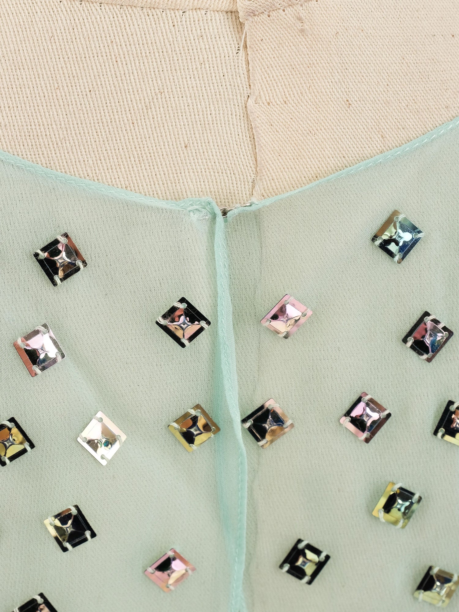 NEW Jenny Packham Green Silk Sleeveless Gown Size M