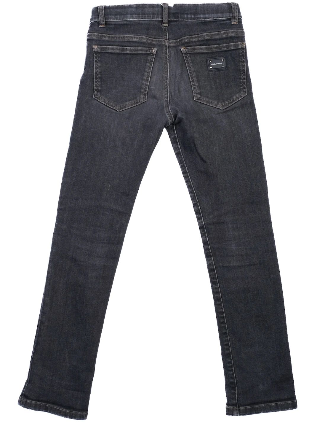 Excellent Dolce Gabbana Black Cotton Jeans Size 10 for Kids