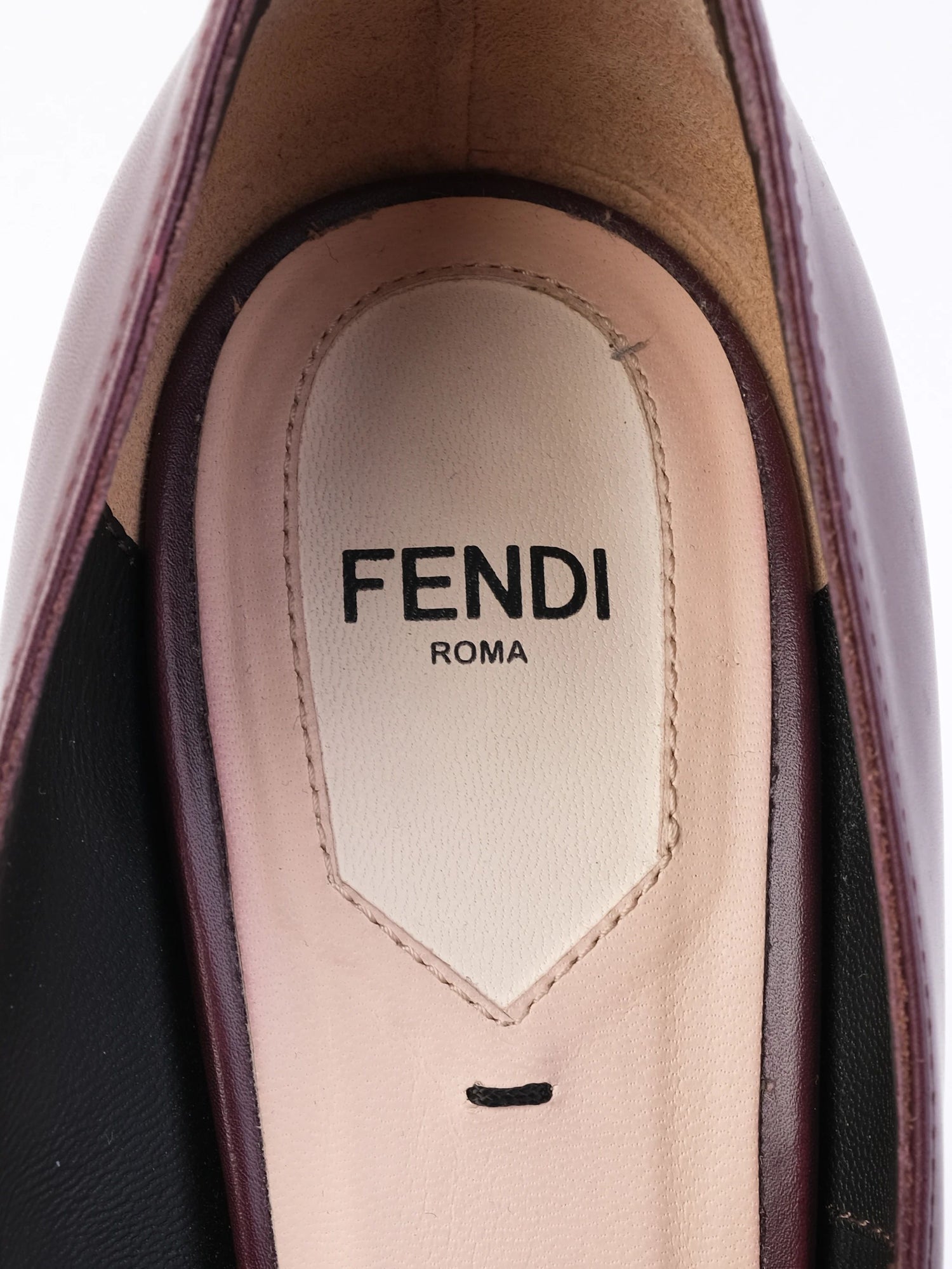 Excellent Fendi Purple Leather High-Heeled Pumps Size 38.5