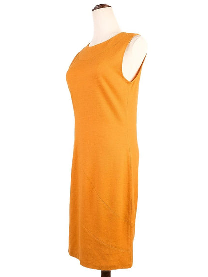 Excellent Nicole Farhi Orange Wool Dress Size S
