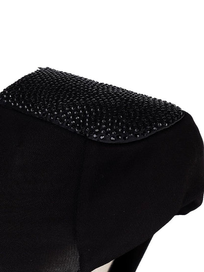 NEW Armani Collezioni Black Sleeveless Top Size S with Embellishments