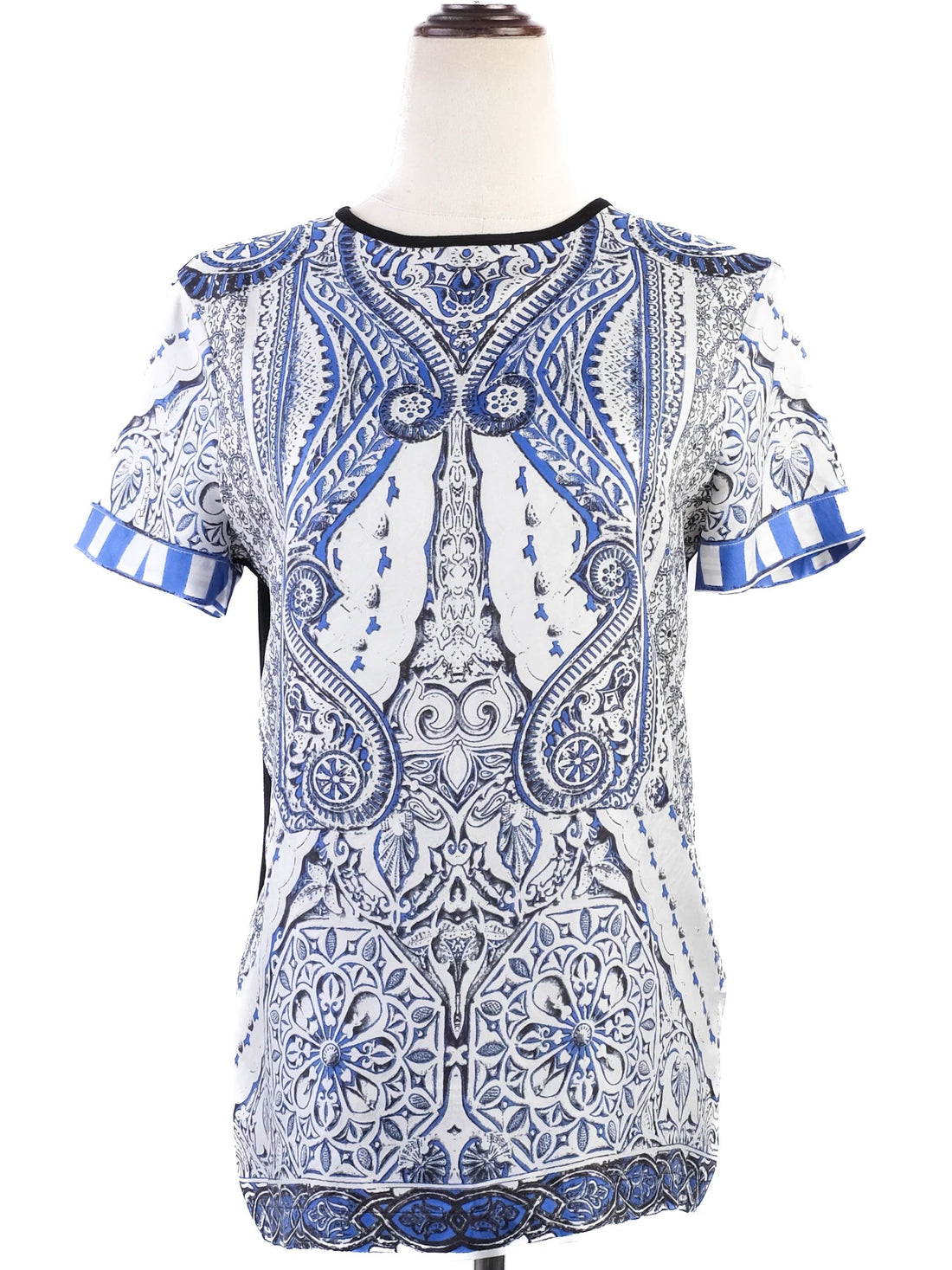 Excellent Roberto Cavalli Silk Blouse Size M Combined Color