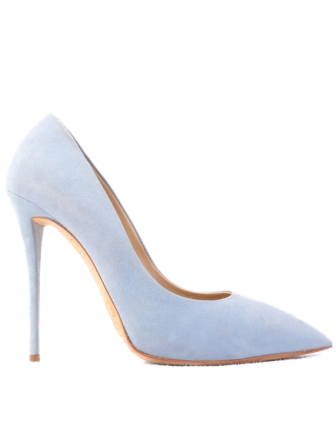 Excellent Giuseppe Zanotti Blue Leather High-Heeled Shoes Size 39