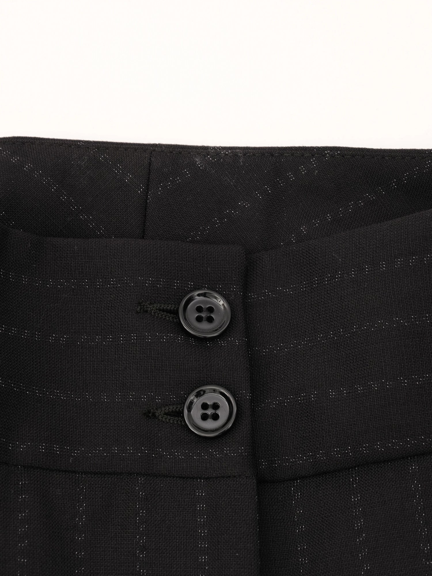 Excellent Dolce Gabbana Black Pinstripe Suit Size L Women Viscose