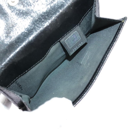 Fendi Wallet Leather Black Auth