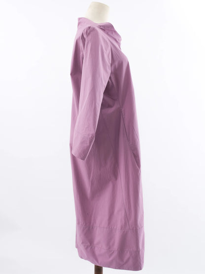 Excellent Jil Sander Pink Cotton Dress Size XL - Long Sleeve