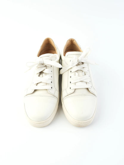 Excellent Christian Louboutin White Leather Sneakers Size 36