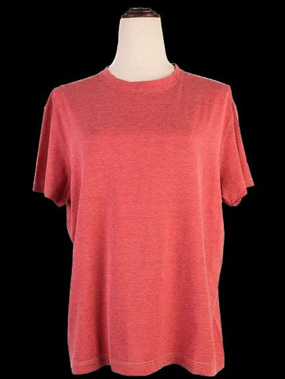 Average Isaia Pink Silk T-Shirt Size M for Women