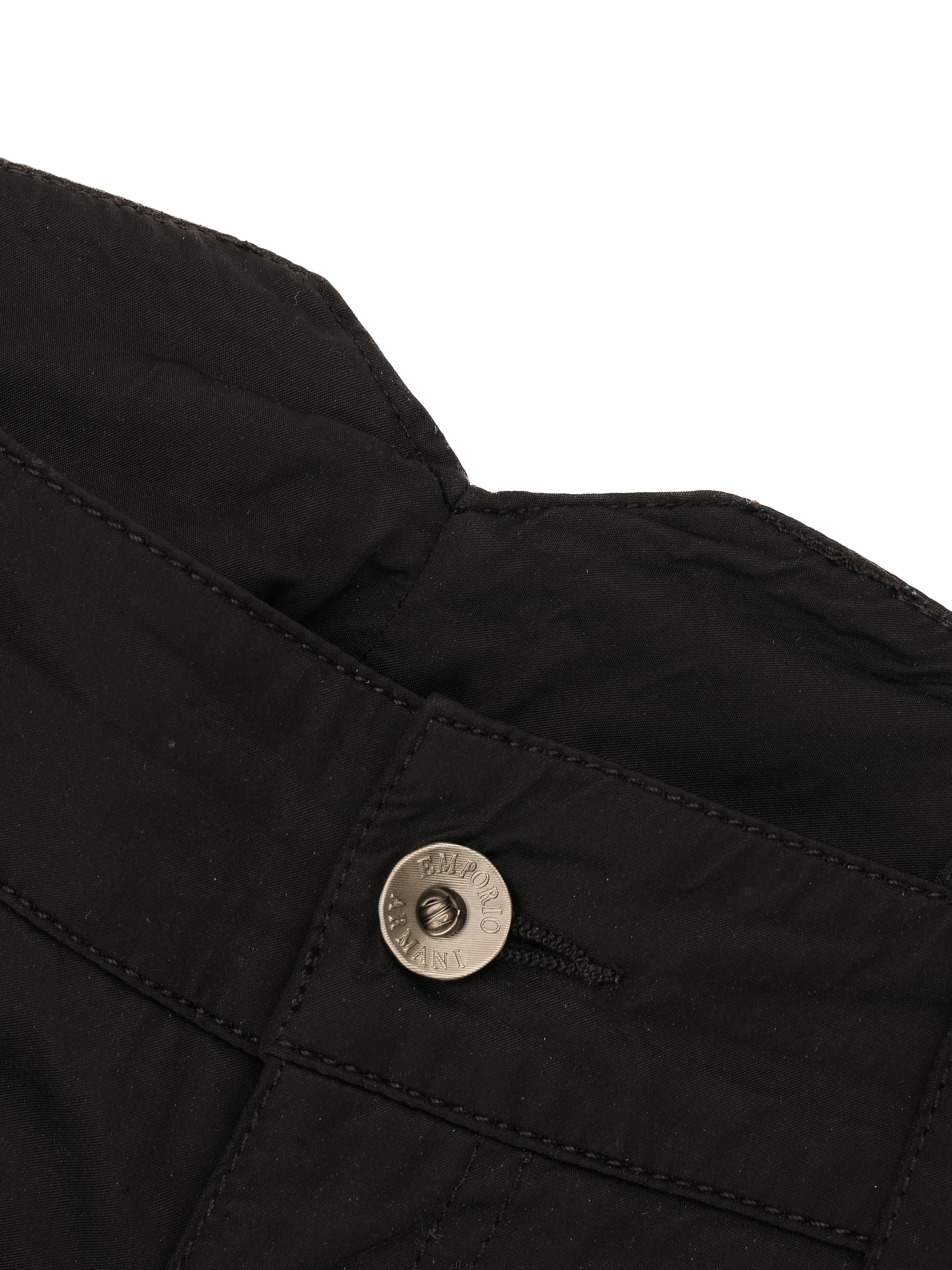 Excellent Emporio Armani Black Viscose Pants Size L for Women