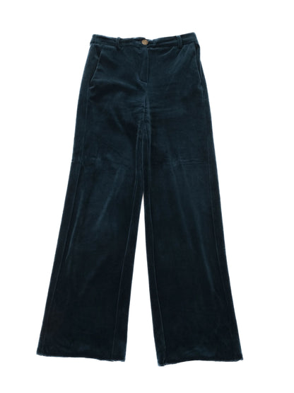Excellent Marella Green Velvet Pants Size S Women&