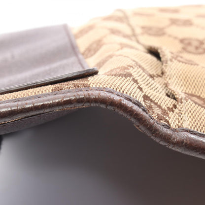 Gucci Gg Canvas Shoulder Bag Beige Brown Canvas 27639