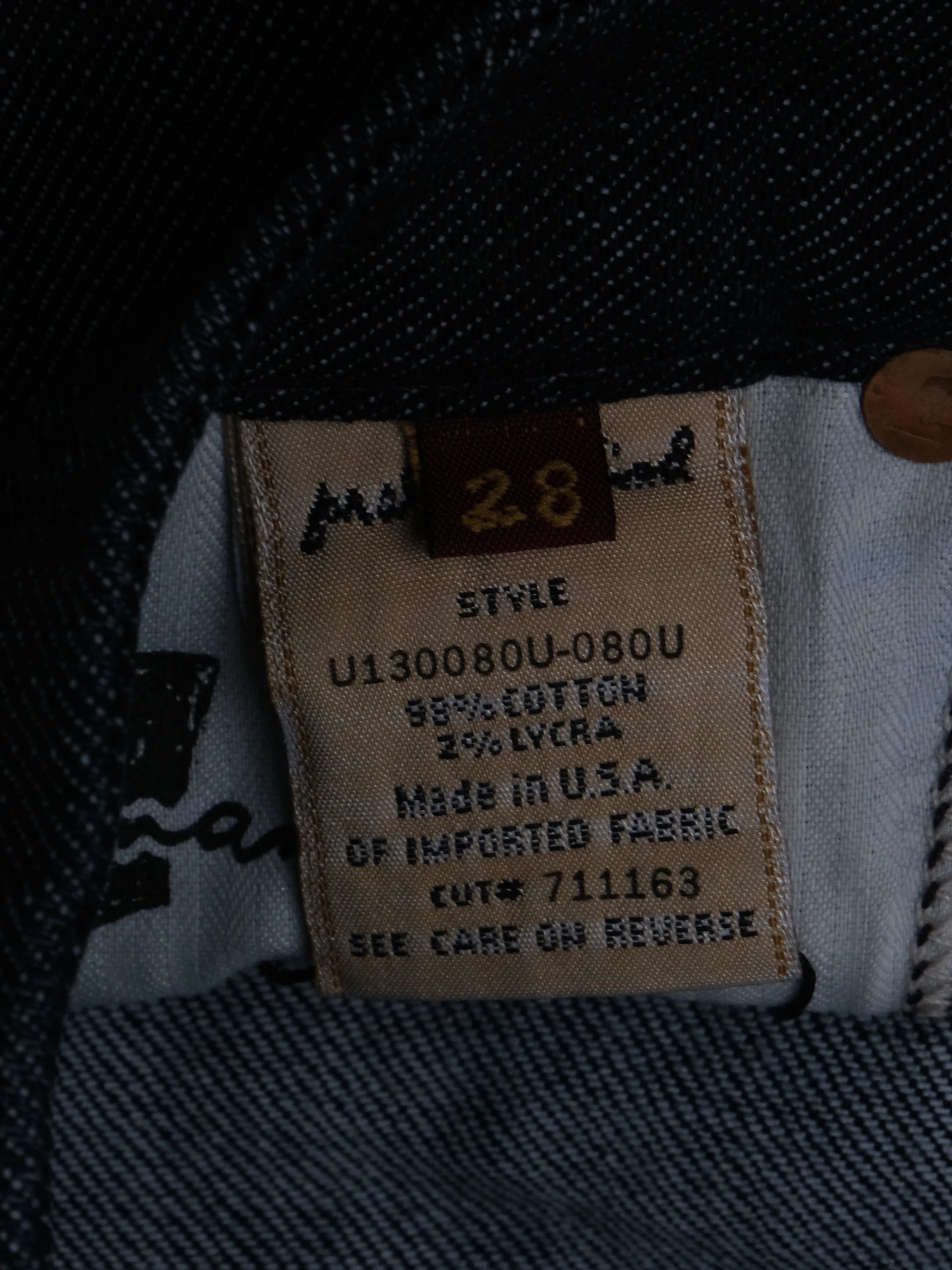 Excellent 7 For All Mankind Blue Bootcut Jeans Size M Cotton