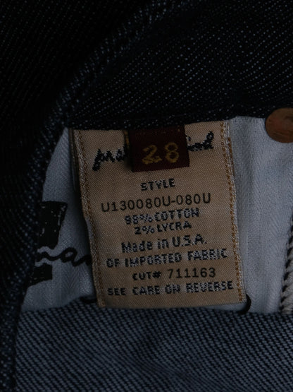Excellent 7 For All Mankind Blue Bootcut Jeans Size M Cotton