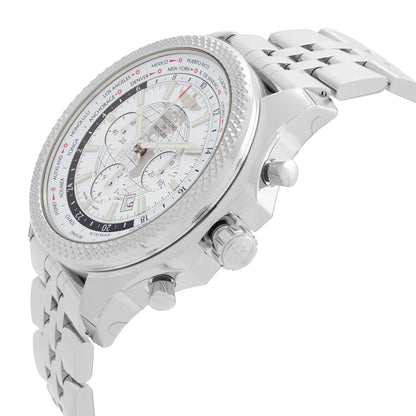 Breitling Bentley 05 Unitime Steel White Dial Mens Watch AB0521U0/A768-990A