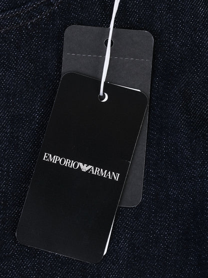NEW Emporio Armani Dark Blue Cotton Jeans Size 14 Women&
