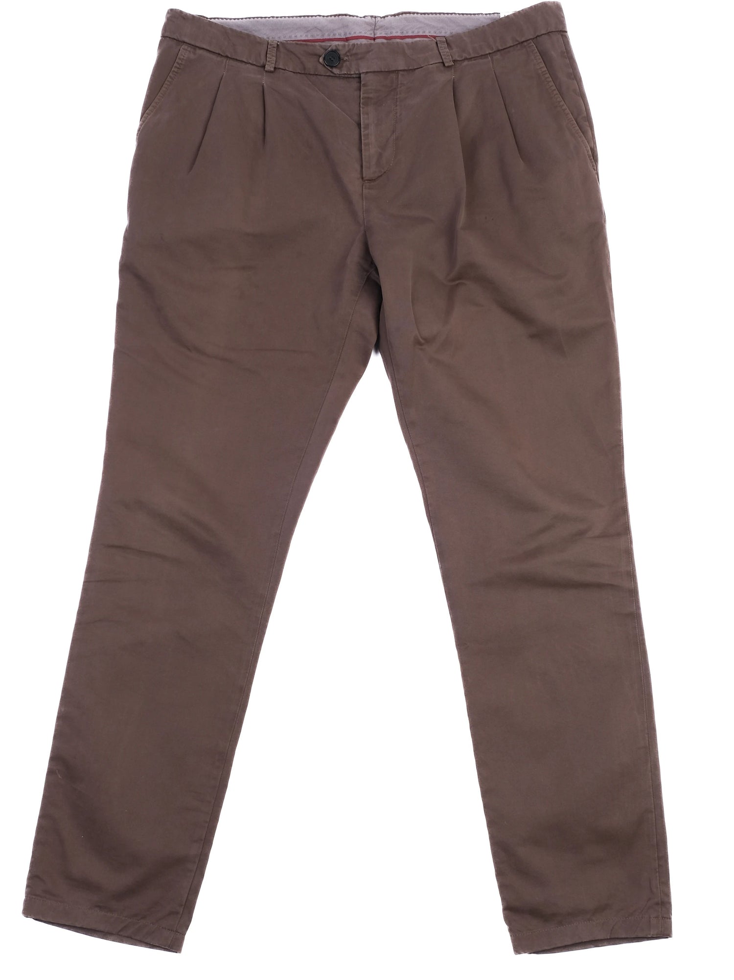 Excellent Brunello Cucinelli Orange MenÕs Cotton Trousers XXL