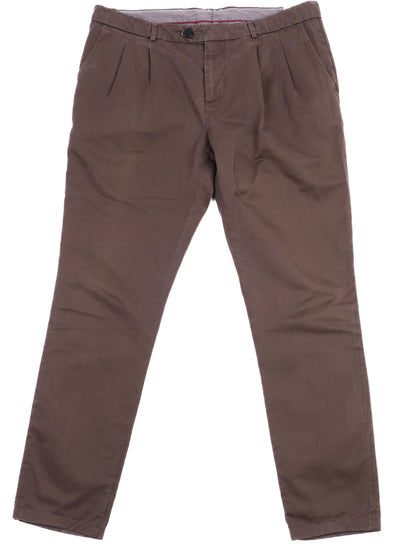 Excellent Brunello Cucinelli Orange MenÕs Cotton Trousers XXL