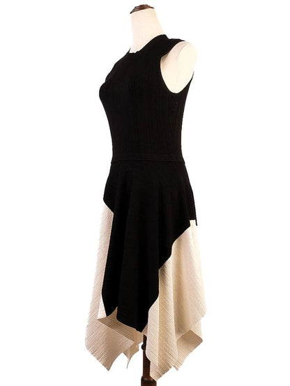 Excellent Proenza Schouler Two-Tone Silk Dress Size N/A