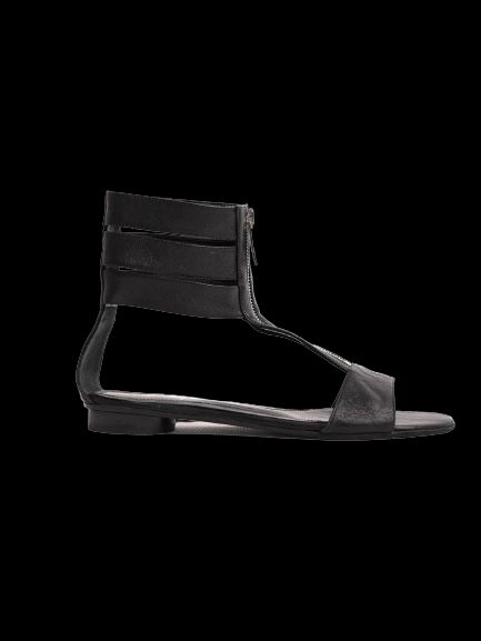 Fendi Gladiator Sandals Black Leather Excellent Condition Size N/A