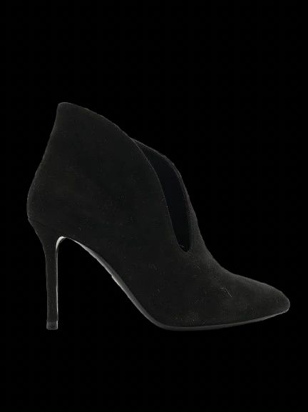 Excellent Ballin Black Leather High-Heeled Ankle Boots, Size 36.5