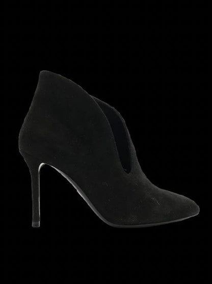 Excellent Ballin Black Leather High-Heeled Ankle Boots, Size 36.5