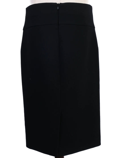 Excellent Emporio Armani Black Pencil Skirt Size M Viscose