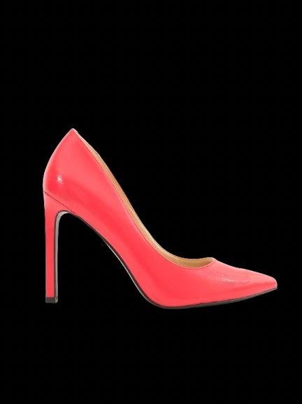 Perfect Nine West Red Leather High-Heeled Shoes Stiletto Size N/A