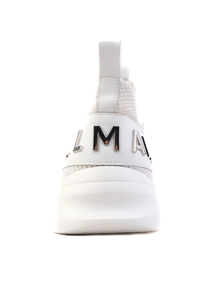 NEW Balmain White Leather Sneakers Size 43 with &