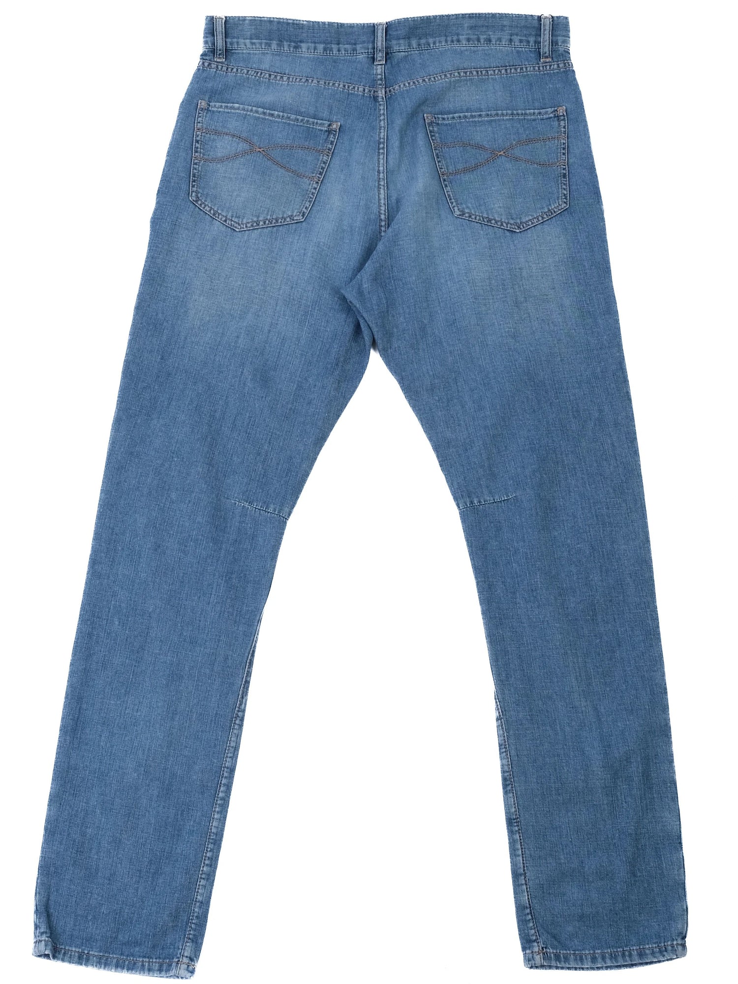 Excellent Brunello Cucinelli Blue Cotton Jeans Leisure Fit Size L