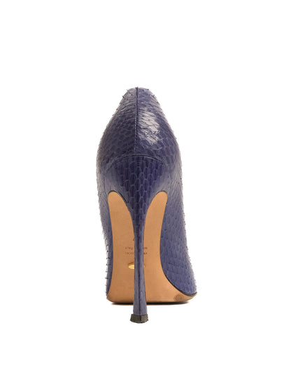 Sergio Rossi Blue Leather High-Heeled Shoes Size N/A - Excellent Condition