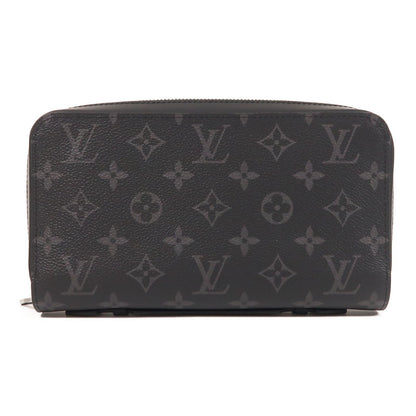 Louis Vuitton Monogram Eclipse Zippy Xl Wallet Changzhenbao Black Around Long Wallet M 61698