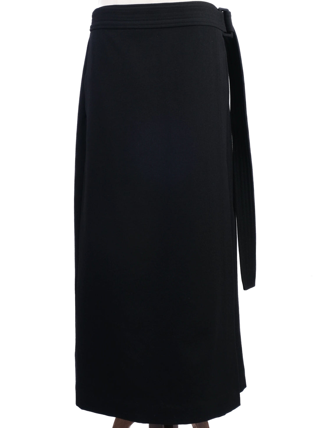 RAEY Black Wool Wrap Skirt with Belt Size XXL Excellent Condition