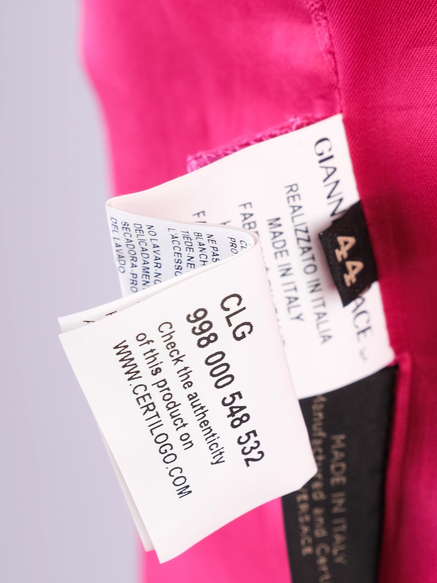 EXCELLENT Versace Pink Wool Trench Coat Size XL with Belt