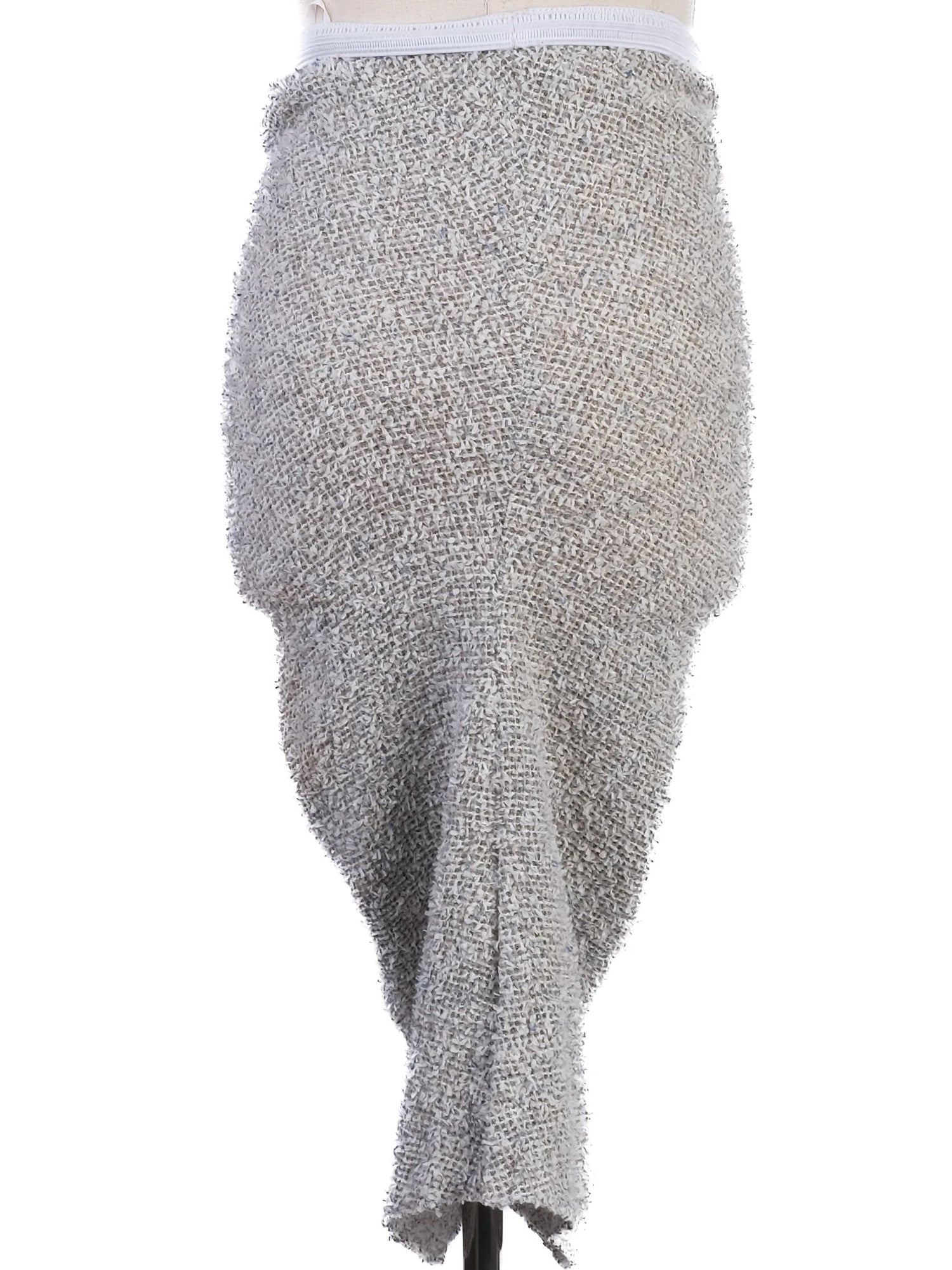 NEW Nina Ricci Gray Ruched Wool Skirt Size XXS