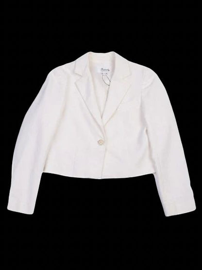 Excellent Bonpoint White Cotton Blazer Size 12 for Kids