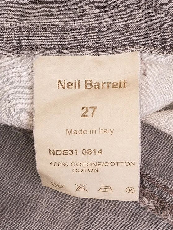 EXCELLENT Neil Barrett Gray Cotton Pants Size M Women&