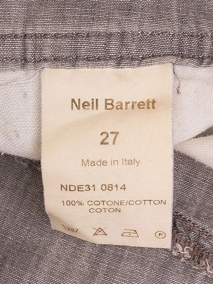 EXCELLENT Neil Barrett Gray Cotton Pants Size M Women&