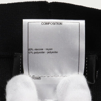 Chanel Black Coco Mark Button Cardigan Rayon P 40673k 02962