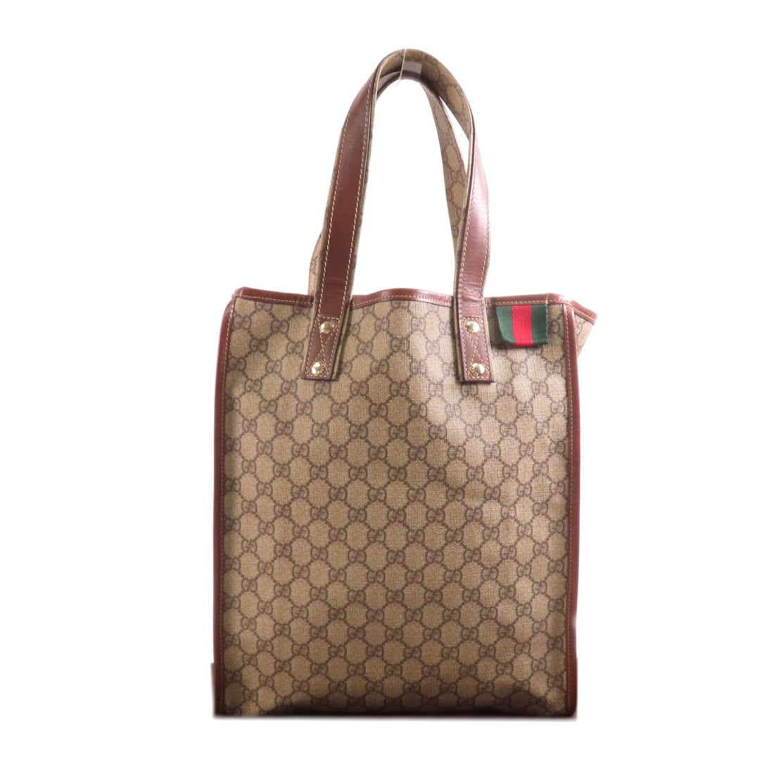 Gucci GG Plus Monogram Small Signature Web Loop Vertical Tote