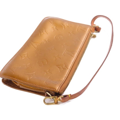 Louis Vuitton Vernis Monogram Venis Lexington Accessory Pouch Gold Handbag M 91010